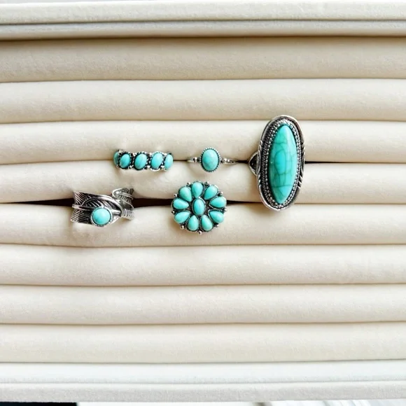 Bohemian Turquoise Ring Collection - Picture 8 of 13